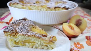 Peach Cake - Made with Greek Yogurt!