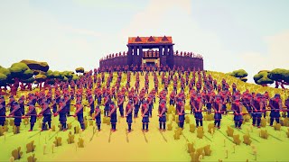 CAN 100x CASTLE GUARDS PROTECT QUEEN? - Totally Accurate Battle Simulator TABS