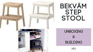 Building BEKVAM Wooden Utility Step Stool IKEA-  Photography Home Studio