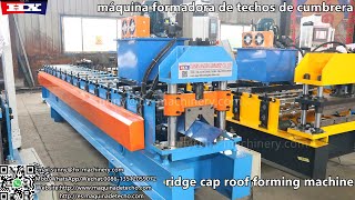 Ridge cap roof forming machine