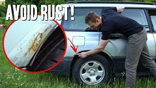 DO THIS TO AVOID RUST on your Subaru Rear Quarter Panels (EASY DIY!)