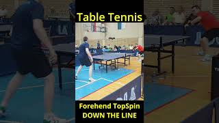 Forehand TopSpin Down The Line - Table Tennis