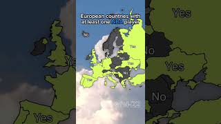 European countries with at least one NBA player champion #shorts #mapping #geography #like #europe