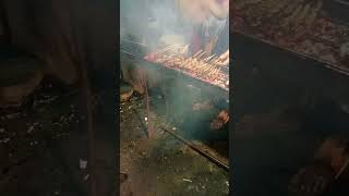 Barbecue on the street #youtubeshorts #food #viral #viralshorts