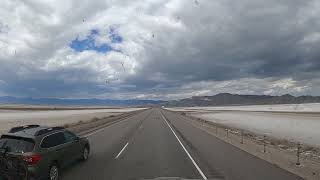 Driving across the salt flats today