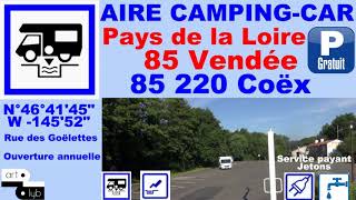 85 Aire Camping Car Coëx Hello!camping-car