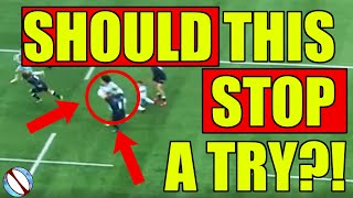 SHOULD THIS TRY COUNT? | Glasgow vs Sharks | Rugby Union Obstruction Law | Rugby Union Analysis