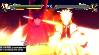 Naruto (Kurama Link Mode) and Hinata vs. Obito and Madara