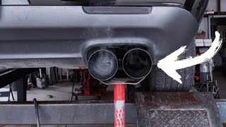 COMPLETING My CUSTOM Exhaust! | Quad Tip Install | 2019 Dodge Challenger SXT