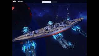 The coolest space port I have ever seen in World Of Warships Blitz