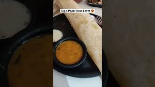 Paper Dosa & Sambar with Coconut Chutney | Morning Breakfast #shorts #dosa #masaladosa #food #foodie