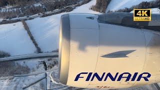 FINNAIR A321 AY807 Economy - Helsinki to Stockholm, Finnair Schengen Lounge, Aircraft De-Icing (4K)