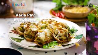 How to make Vada Pav Bruchetta