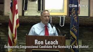 Ron Leach Kicks Off His Congressional Campaign Tour In Vine Grove, Kentucky