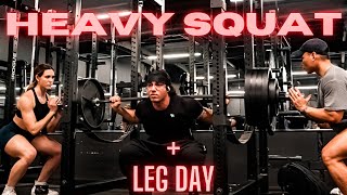 Squat PR + Leg Day