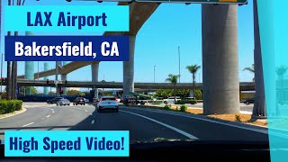 LAX to Bakersfield, CA - High Speed Driving Video Time Lapse