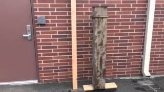 Alder Knoll Post Stained with Reclamation- time lapse