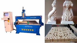 Best Rotary device 4 Axis 4×8 CNC Router for 3D Workpieces