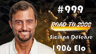 Road to 2000 #999 - 1906 ELO - Chess.com Blitz 3+0 - Sicilian Defense