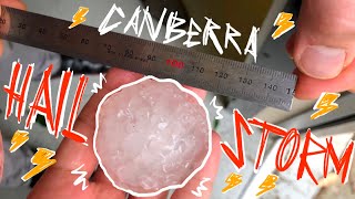 CANBERRA HAILSTORM | Taking cover at ANU