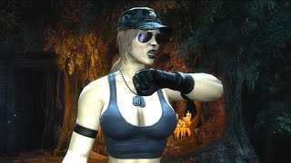 Mortal Kombat 9 | Sonya Blade Expert Ladder Walkthrough and Ending (No Rounds Lost)