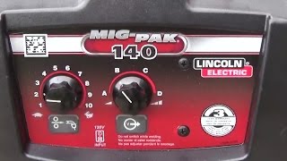 LINCOLN MIG-PAK 140 WELDER REVIEW #2