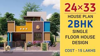 Stunning 24x33 House Design with 2 Bedrooms - MUST SEE!