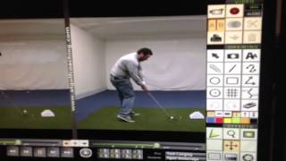 Tom Longley at Gloucester Golf Superstore coaching studio