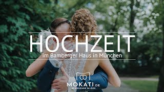 Hochzeit Trailer einer liebevollen Hochzeit im Bamberger Haus in München