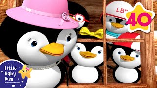 5 Little Penguins | Holiday Winter Fun! | Kids Songs | Little Baby Bum | Animal for Kids