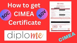 CIMEA, Statement of Comparability & Statement of Verification (SOC & SOV) How to get Cimea Certifica