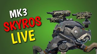 🔴MAX MK3 SKYROS TRYING BEST SETUPS ON LIVE SERVER || WAR ROBOTS INDIA LIVE