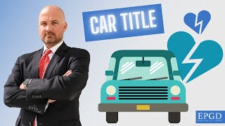 What to do if your EX is on your car title!