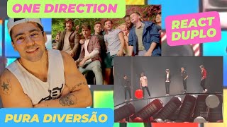 REACT DUPLO - ONE DIRECTION - LIVE WHILE WE'RE YOUNG (Official Video e Live The X Factor) reaction