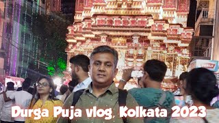 Durga puja vlog | Kolkata 2023 | Ballygunge Cultural, Tridhara, Singhi park, Ekdalia, Hindustan club