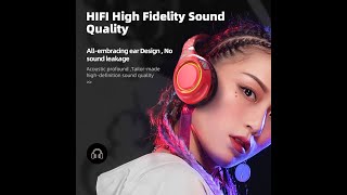 Gaming Bluetooth Headset Quality Music Battery With Mic For PC PS4 Multiple Modes. V-57