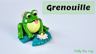 Pâte polymère Décotime Action / Série 1 / Tutoriel 7 : La Grenouille sur son Nénuphar