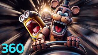 (360 Video) Minion x Freddy Fazbear Meme Roller Coaster