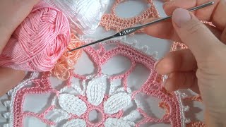 Amazing Lacy Crochet Motif/How to Join Crochet Motifs/Crochet Complex Stitches/Step by Step Tutorial