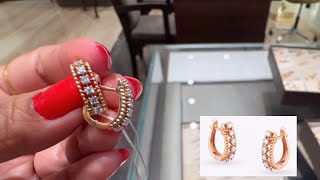 Tanishq Diamond Hoop Earrings With Price/Diamond Earrings/Diamond Jewellery/Bangalore/Deeya