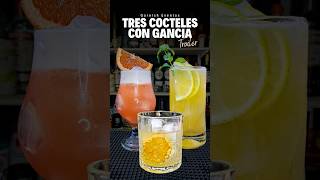 Tres cócteles con Gancia 🍋 Tutorial Bartender #GarnishEventos