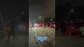 2023 New Year Car Meet #entertainment #subscribe #vlog #video #newvideo #foryou #burnout #slideshow