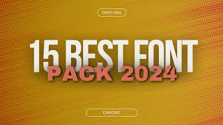 15+ Best Font In 2024 || Best Fonts For Editing