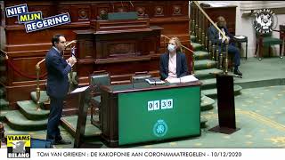 Tom Van Grieken : De kakofonie aan coronamaatregelen - 10/12/2020