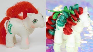 Vintage My Little Pony Makeover Transformation - Christmas Baby Stockings Alternate Re-hair