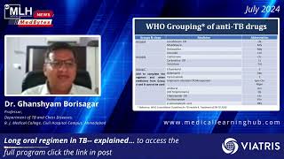 Long oral regimen in TB | Dr. Ghanshyam Borisagar | Medical Learning Hub (MLH)