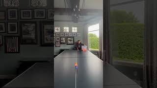 INSANE Flick Ping Pong Is Trickshot! #trickshots #trickshot #shorts