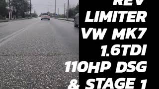 VW MK7 1.6TDI 110HP DSG POPCORN REV LIMITER tuned by EcuTechPERFORMANCE