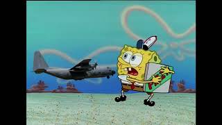 C-130H Hercules trying to take pizza from SpongeBob.