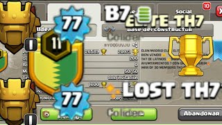 ESPERANDO LA NUEVA MODIFICACION LIGA DE GUERRAS DE CLANES mientras tanto lost th7 y B7 suben